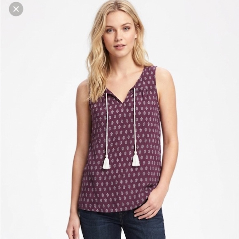 Gap factory small boho floral sleeveless top
